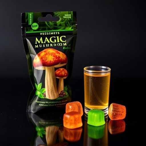 Magic Mushroom Gummies Packaging Shots