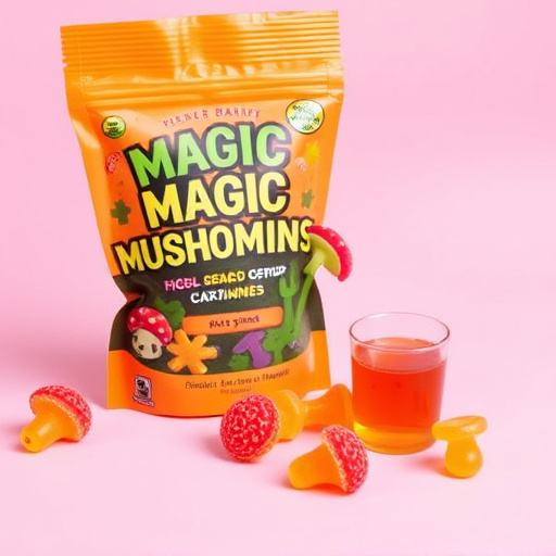 Magic Mushroom Gummies Packaging Shots