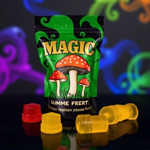 Magic Mushroom Gummies Packaging Shots