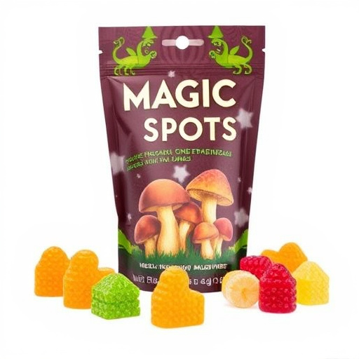 Magic Mushroom Gummies Packaging Shots