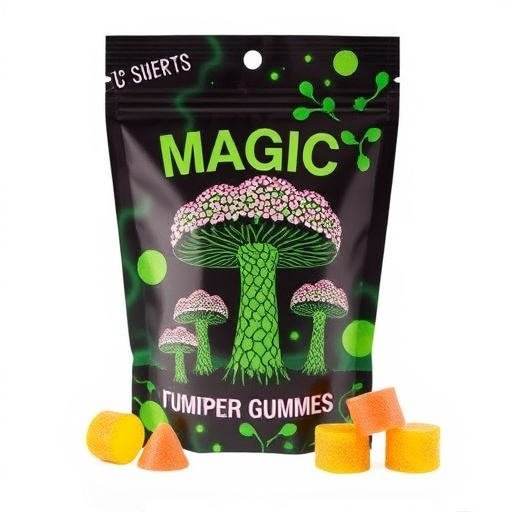 Magic Mushroom Gummies Packaging Shots
