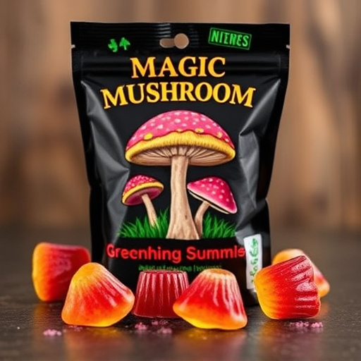 Magic Mushroom Gummies Packaging Shots