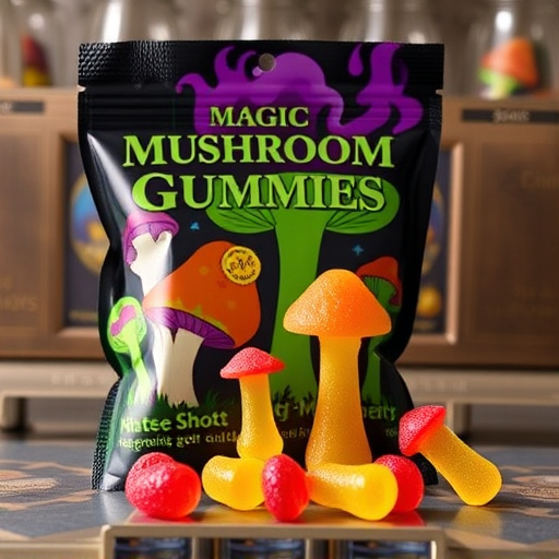 Magic Mushroom Gummies Packaging Shots