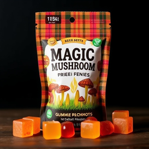 Magic Mushroom Gummies Packaging Shots