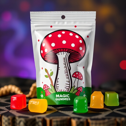 Magic Mushroom Gummies Packaging Shots