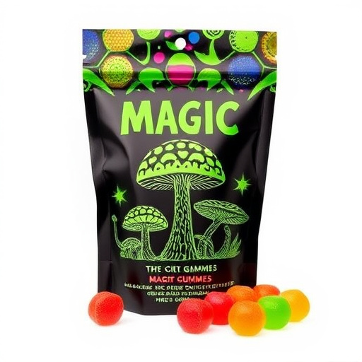 Magic Mushroom Gummies Packaging Shots