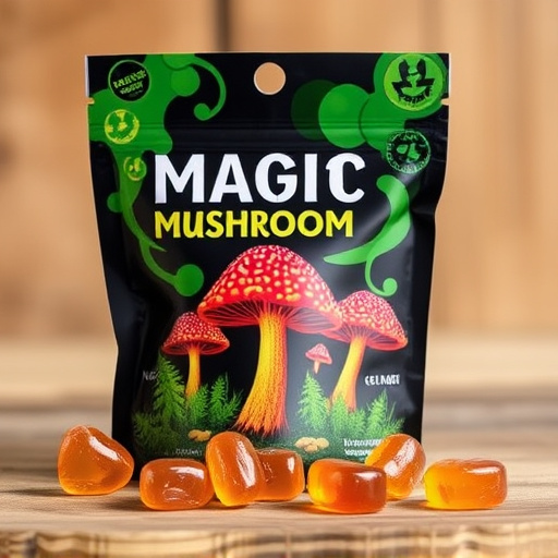 Magic Mushroom Gummies Packaging Shots