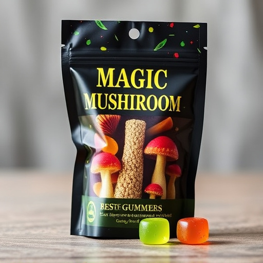 Magic Mushroom Gummies Packaging Shots