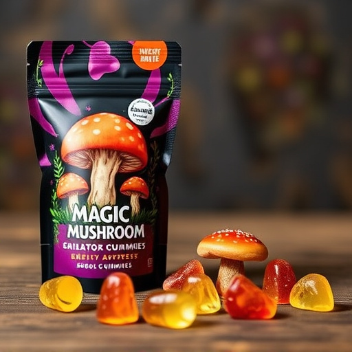 Magic Mushroom Gummies Packaging Shots