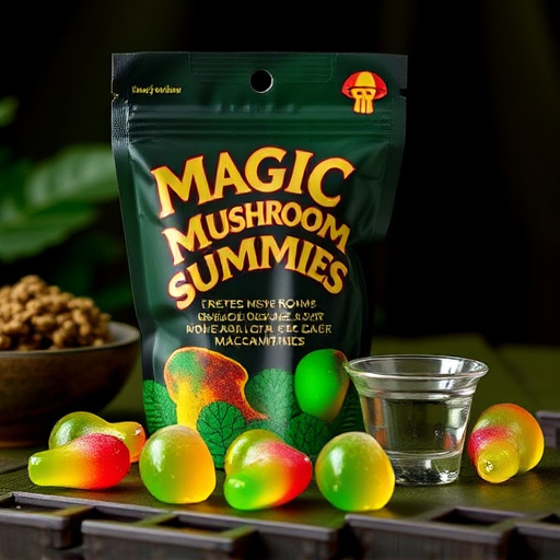 Magic Mushroom Gummies Packaging Shots