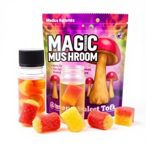 Magic Mushroom Gummies Packaging Shots