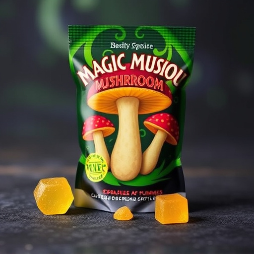 Magic Mushroom Gummies Packaging Shots