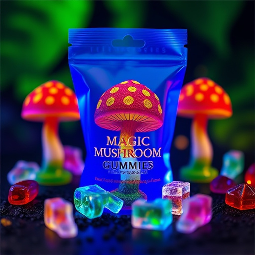 Magic Mushroom Gummies Packaging Shots