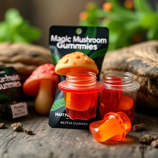 Magic Mushroom Gummies Packaging Shots