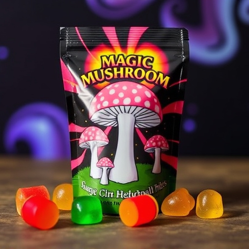 Magic Mushroom Gummies Packaging Shots