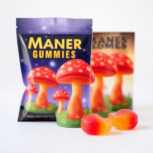 Magic Mushroom Gummies Packaging Shots