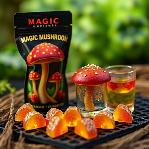 Magic Mushroom Gummies Packaging Shots