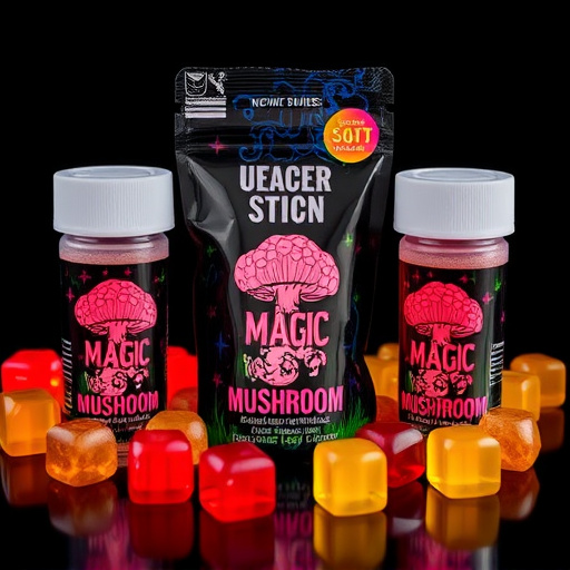 Magic Mushroom Gummies Packaging Shots