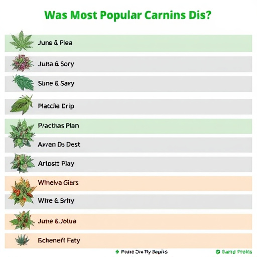 most popular cannabis strains