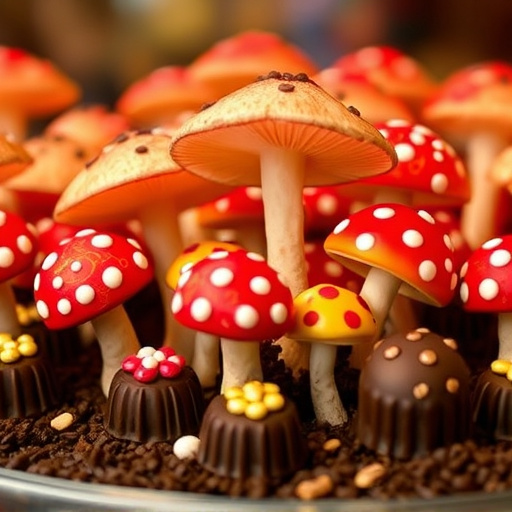 Psilocybin Magic Mushroom Chocolates Display