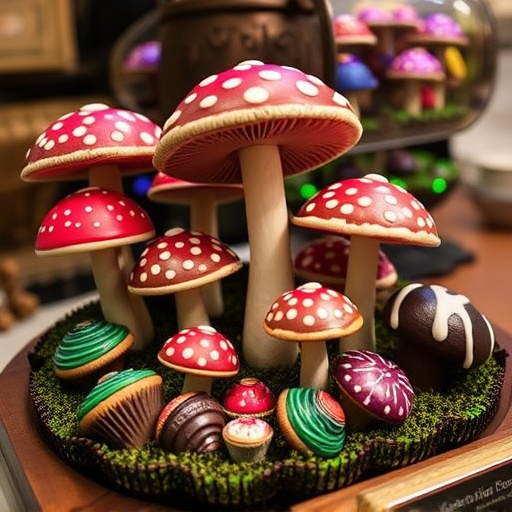 Psilocybin Magic Mushroom Chocolates Display