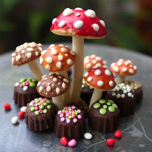Psilocybin Magic Mushroom Chocolates Display
