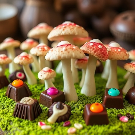 Psilocybin Magic Mushroom Chocolates Display