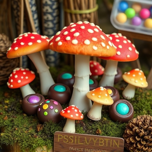 Psilocybin Magic Mushroom Chocolates Display