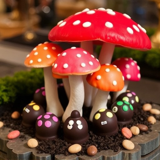 Psilocybin Magic Mushroom Chocolates Display