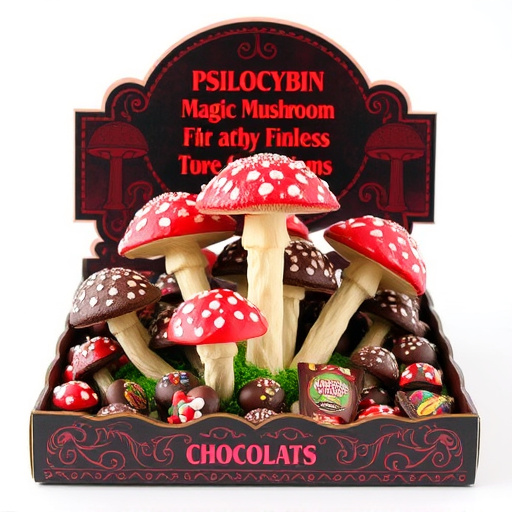 Psilocybin Magic Mushroom Chocolates Display