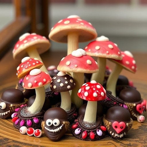 Psilocybin Magic Mushroom Chocolates Display