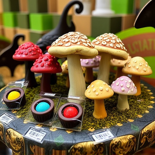 Psilocybin Magic Mushroom Chocolates Display