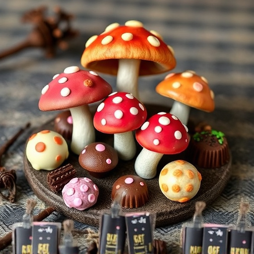 Psilocybin Magic Mushroom Chocolates Display