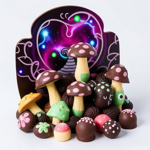 Psilocybin Magic Mushroom Chocolates Display