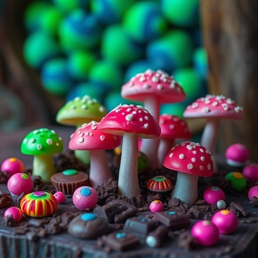 Psilocybin Magic Mushroom Chocolates Display