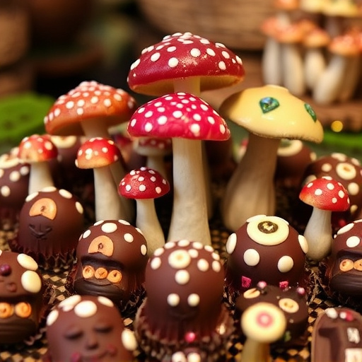 Psilocybin Magic Mushroom Chocolates Display