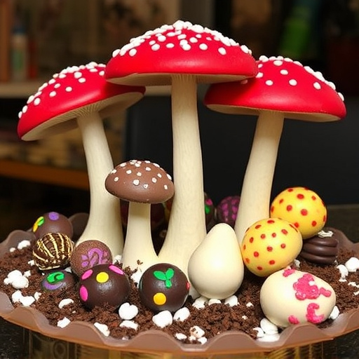 Psilocybin Magic Mushroom Chocolates Display