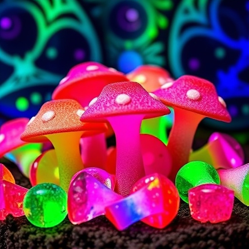 Psilocybin Magic Mushroom Gummies Display