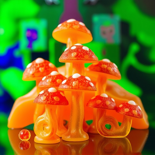 Psilocybin Magic Mushroom Gummies Display