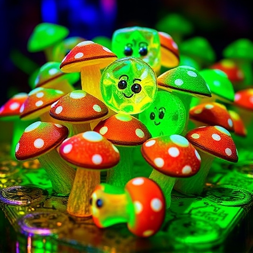 Psilocybin Magic Mushroom Gummies Display