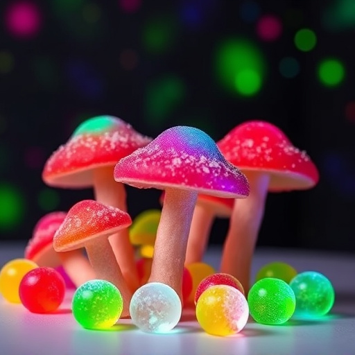 Psilocybin Magic Mushroom Gummies Display