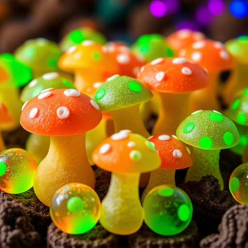 Psilocybin Magic Mushroom Gummies Display