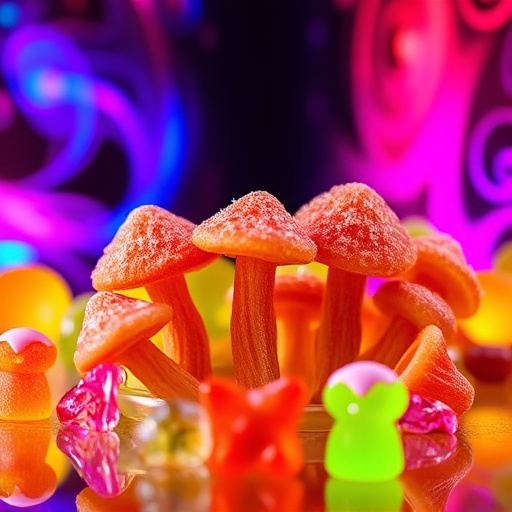 Psilocybin Magic Mushroom Gummies Display