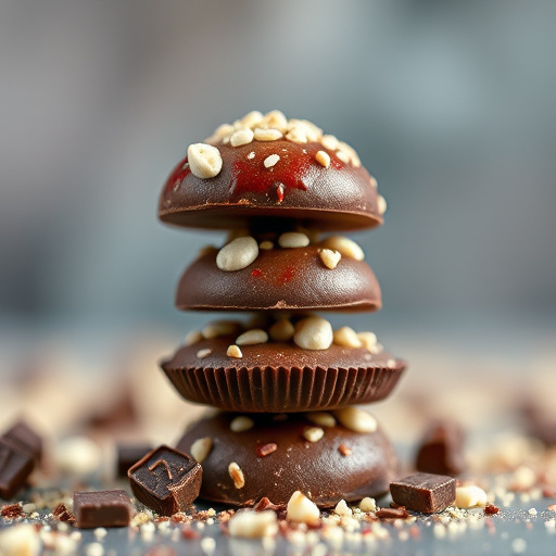 Stacked Magic Mushroom Chocolates Macro