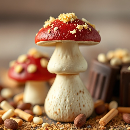 Stacked Magic Mushroom Chocolates Macro