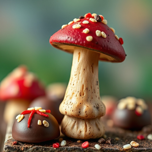 Stacked Magic Mushroom Chocolates Macro