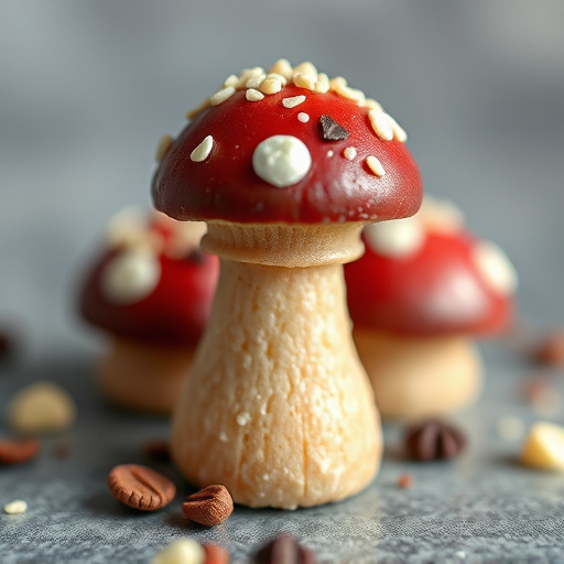 Stacked Magic Mushroom Chocolates Macro