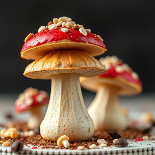 Stacked Magic Mushroom Chocolates Macro