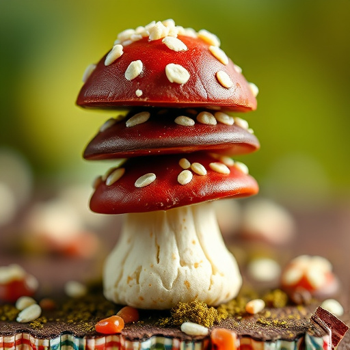 Stacked Magic Mushroom Chocolates Macro