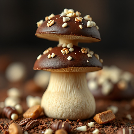Stacked Magic Mushroom Chocolates Macro